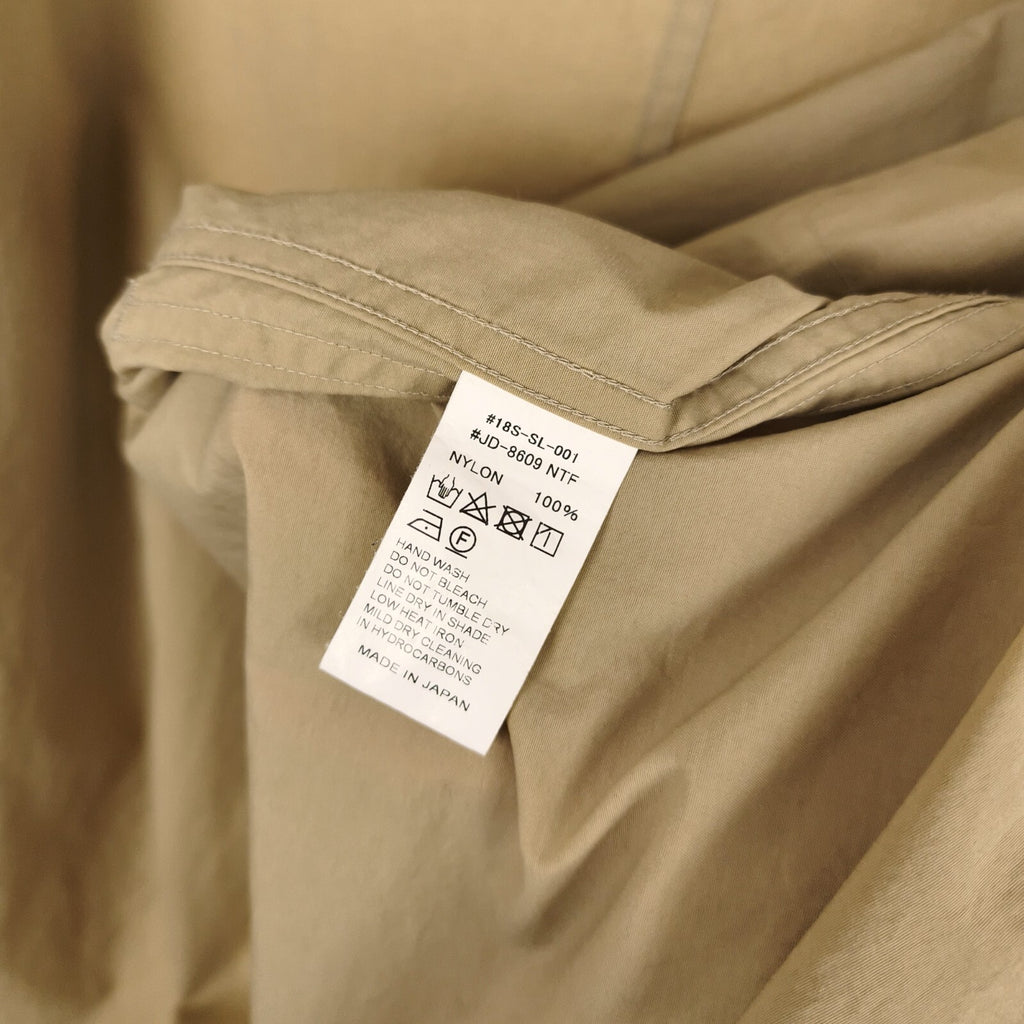 DANTON Men's Made in Japan Light Beige/Khaki Nylon Coat Jacket