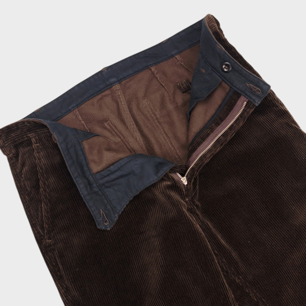 MHL MARGARET HOWELL Men's Brown Heavyweight Corduroy Trousers