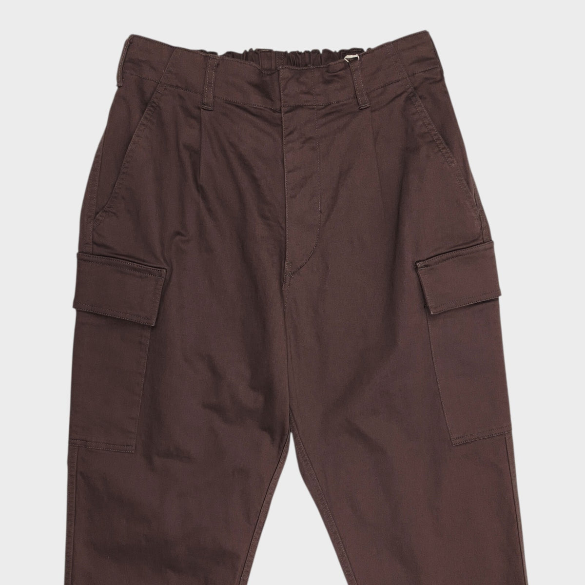 SAGE DE CRET x BEAMS PLUS Men's Dark Brown Cargo Trousers