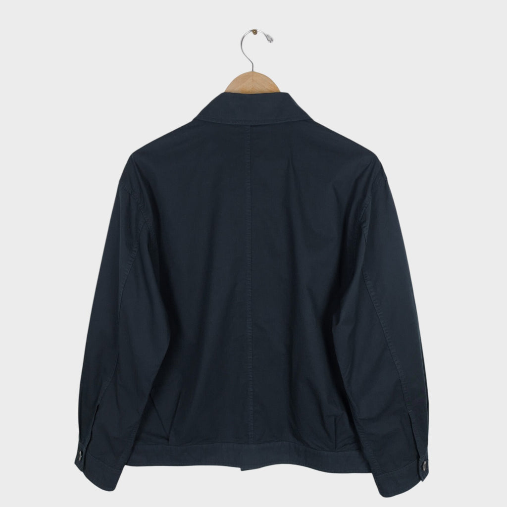 MHL MARGARET HOWELL Men's Dark Navy Cotton Poplin Blouson Jacket