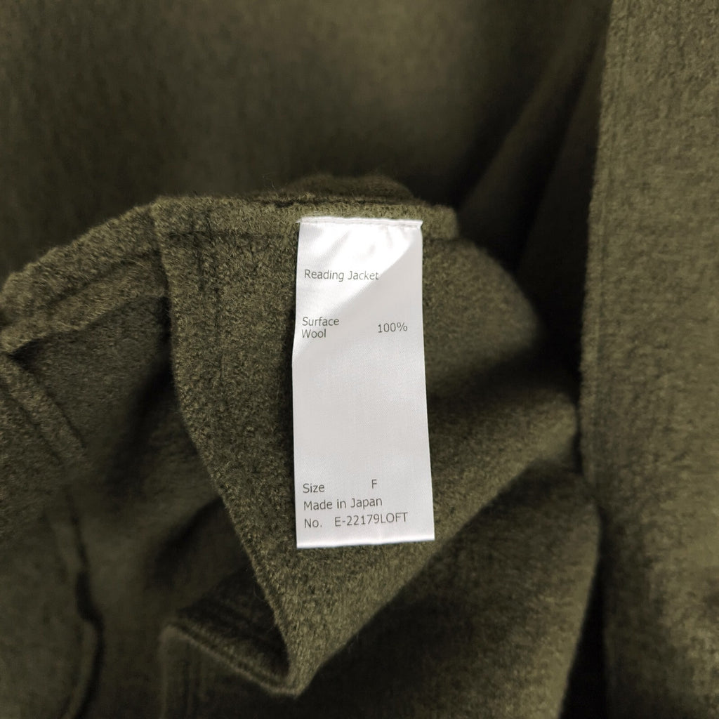 EEL PRODUCTS Men's Made in Japan 100% Wool Oversized Reading Coat
