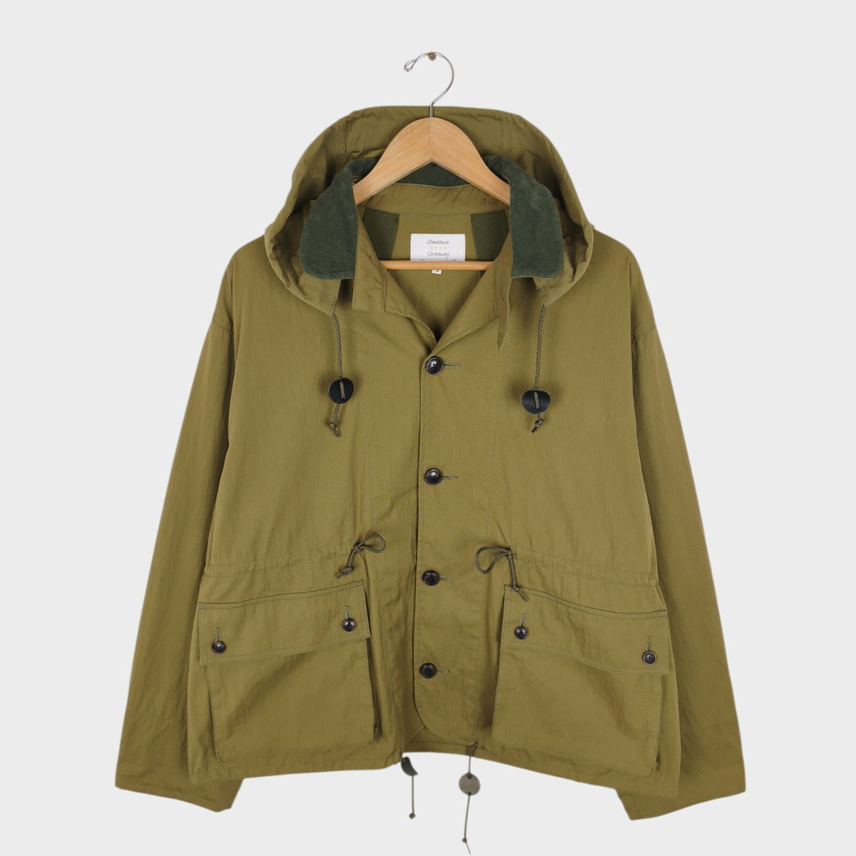 ANOTHER 20TH CENTURY Men's Olive Made in Japan Cotton/Nylon Sherpa Parka Jacket
