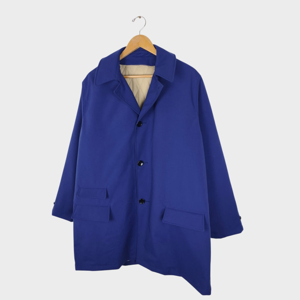 BEAMS PLUS Men's Blue Waterproof Detachable Liner Coat