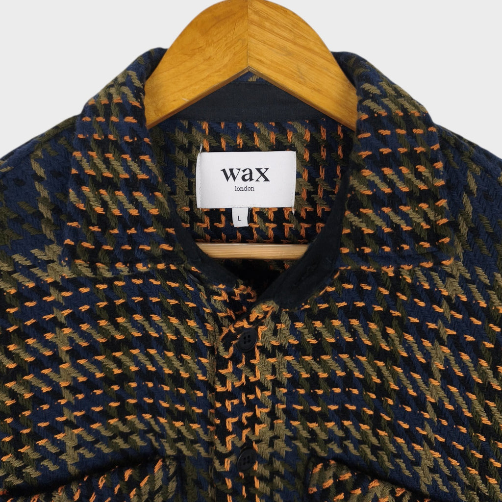 WAX LONDON Men's Multicoloured Check Whiting Overshirt