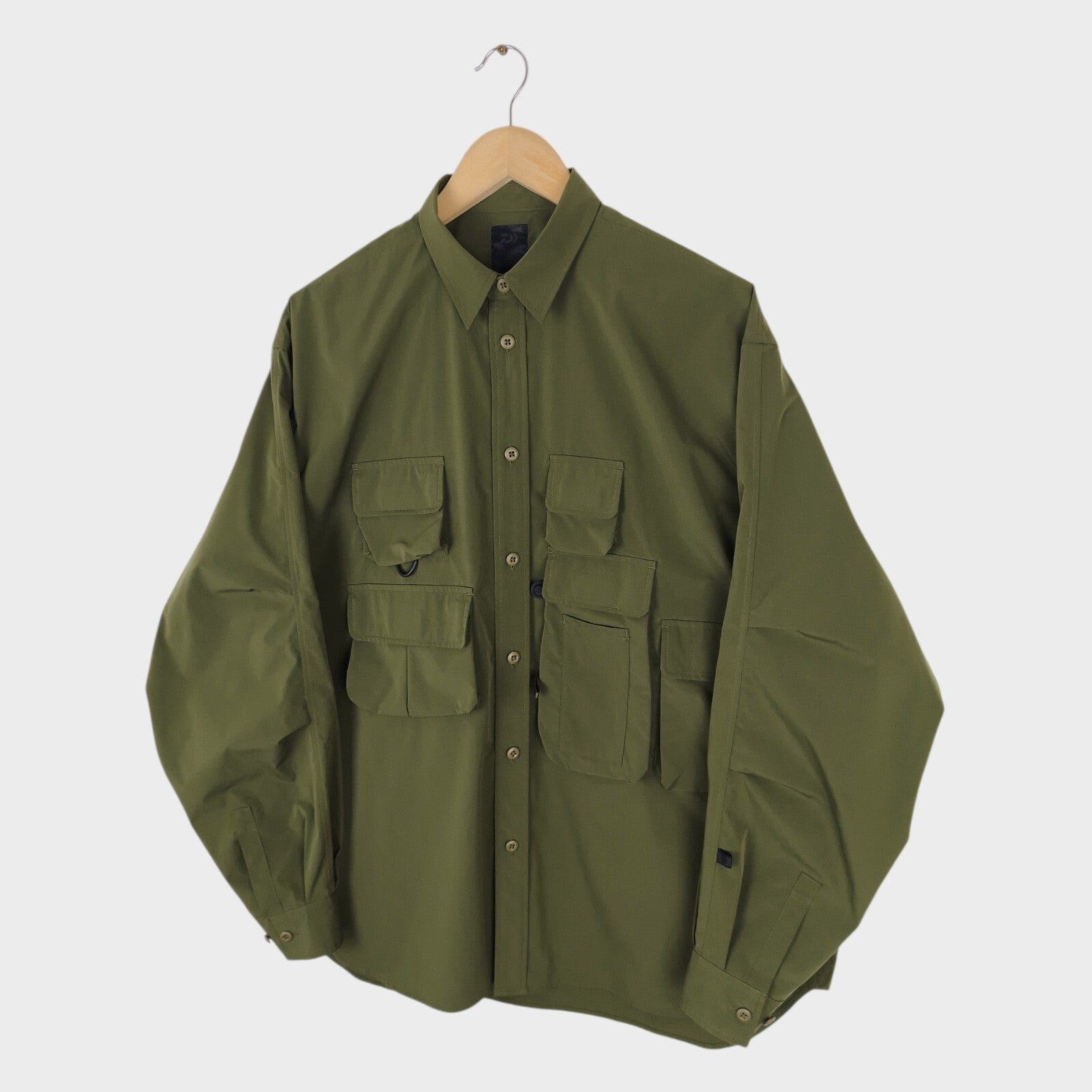 DAIWA PIER39 Men's Olive Green Tech Fishing Angler's Overshirt