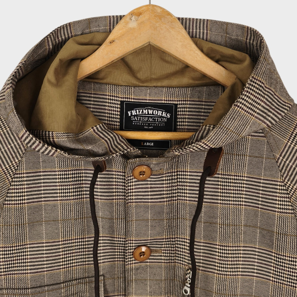 FRIZMWORKS Men's Glencheck Utility Mountain Parka Jacket