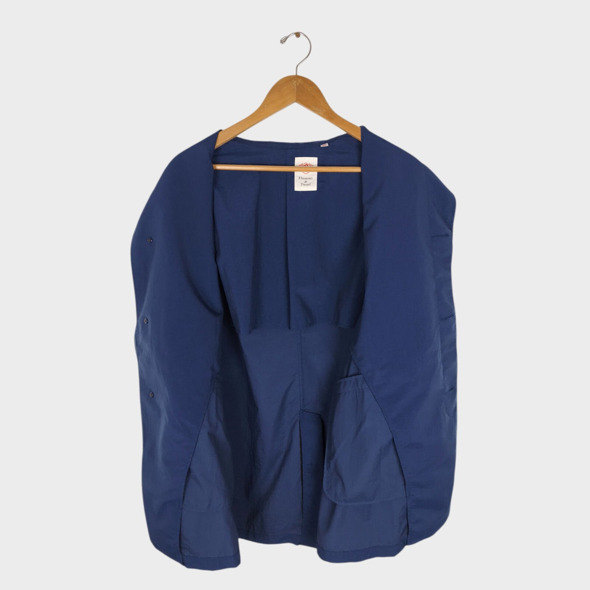 DANTON Men's Made in Japan Navy Blue Nylon Coat Jacket