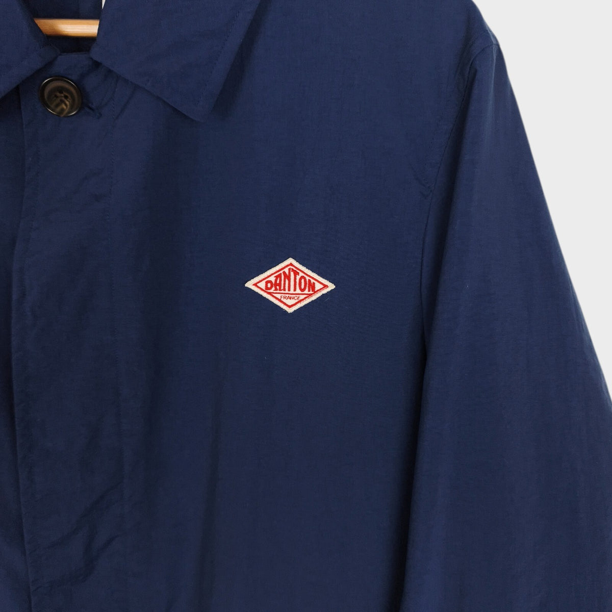 DANTON Men's Made in Japan Navy Blue Nylon Coat Jacket