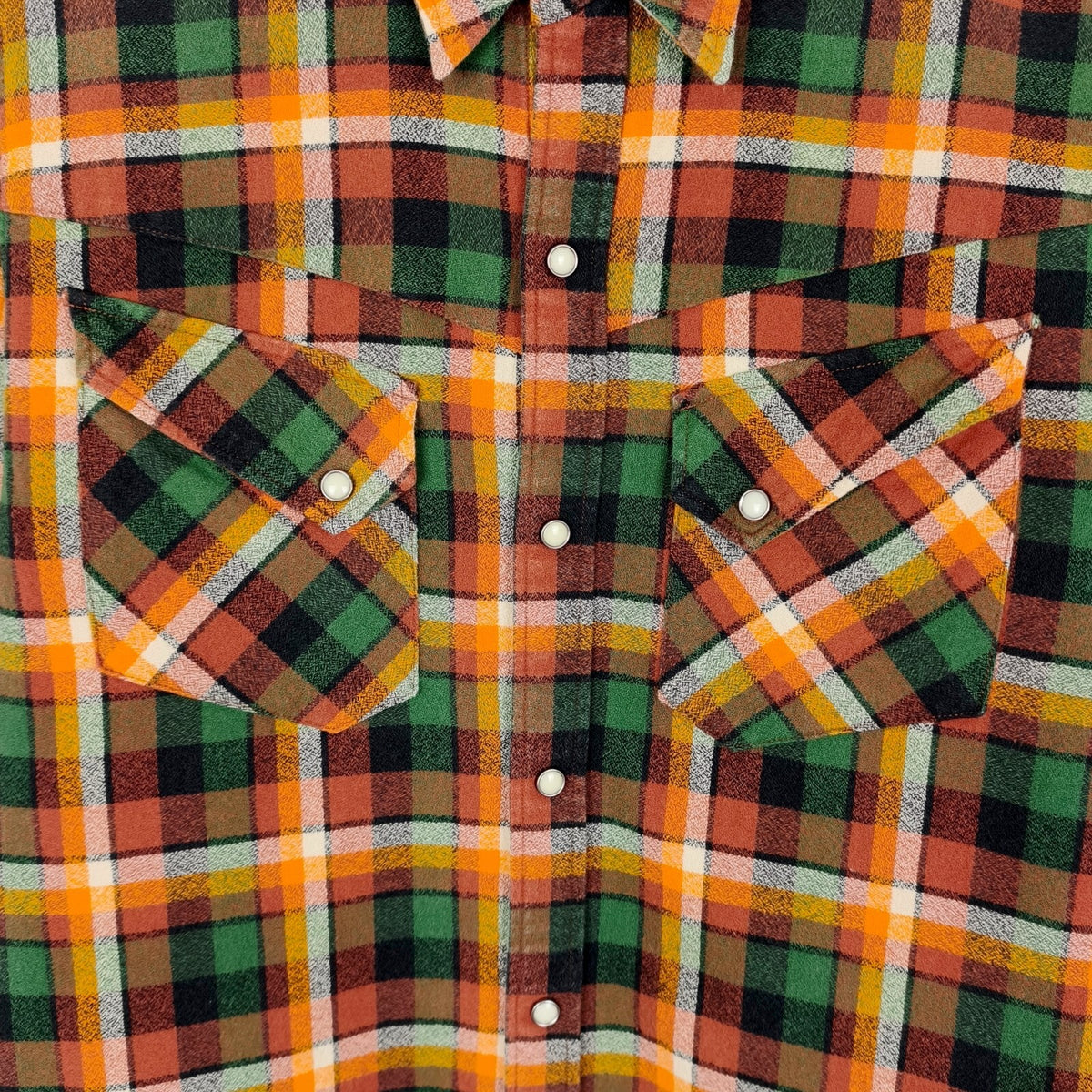 SUGAR CANE Men's Made in Japan Checked Western Flannel Shirt