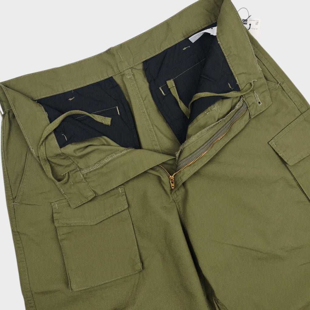 ENGINEERED GARMENTS x GU Men's Olive Green Cargo Shorts