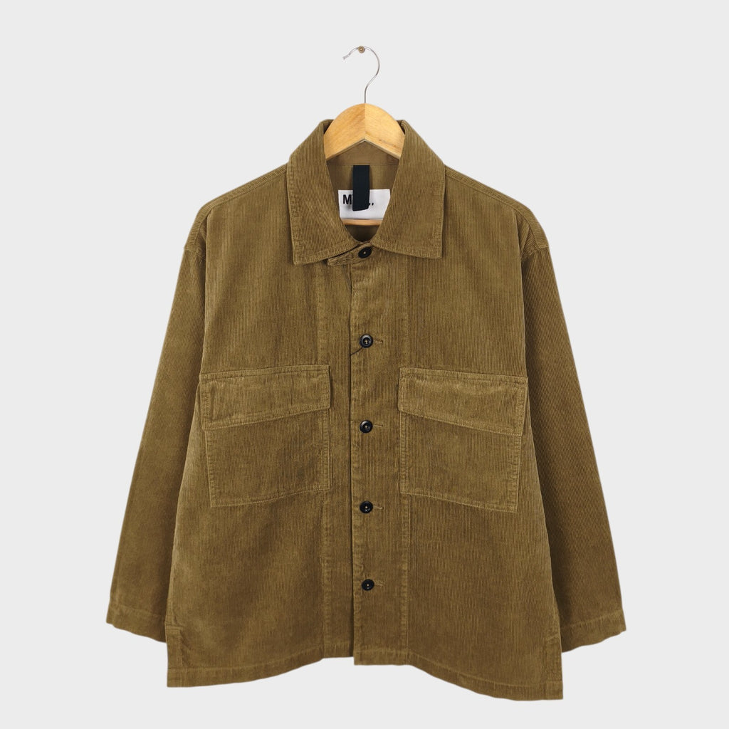 MHL MARGARET HOWELL Men's Khaki Brown Corduroy Overshirt Jacket