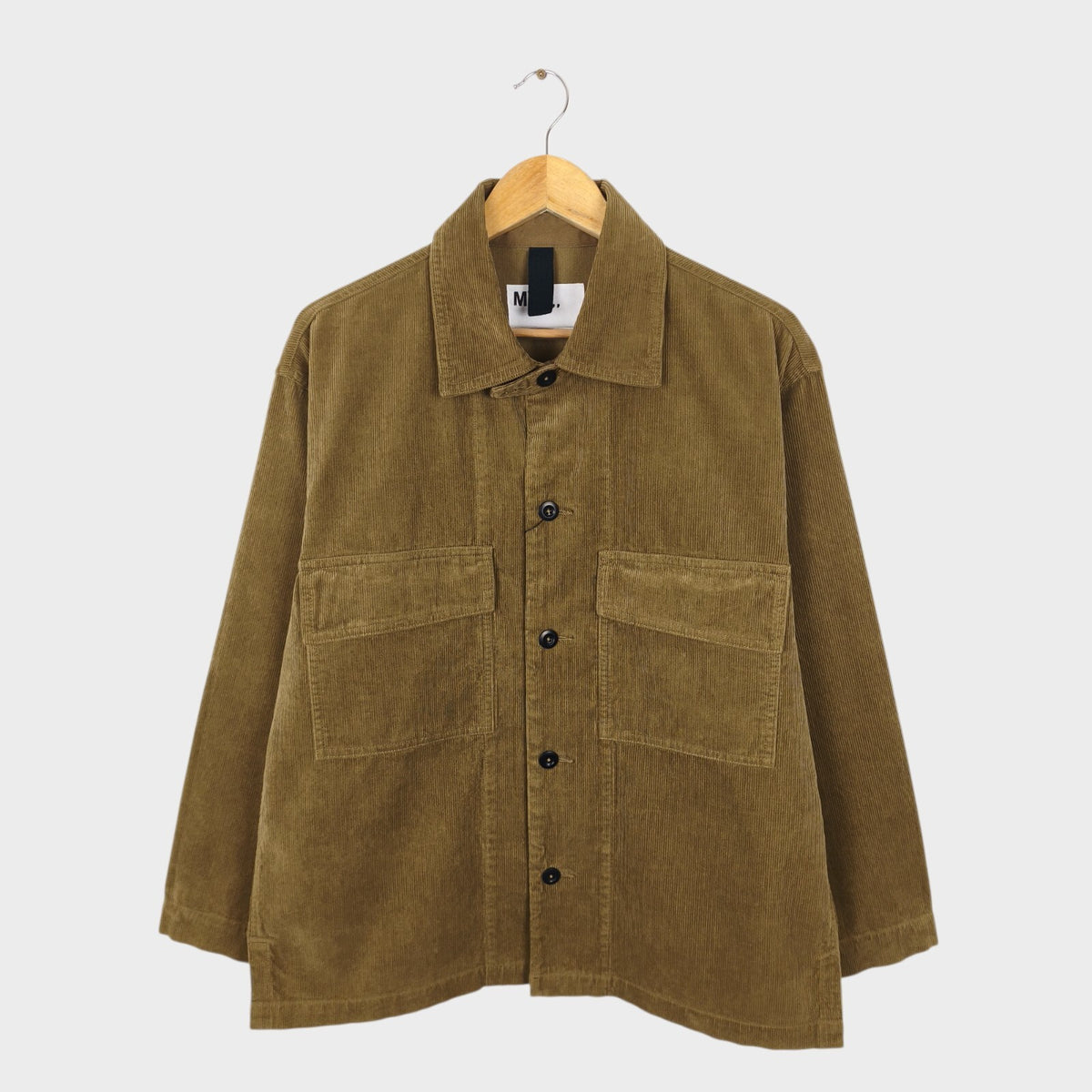 MHL MARGARET HOWELL Men's Khaki Brown Corduroy Overshirt Jacket