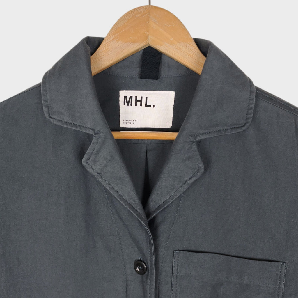 MHL MARGARET HOWELL Women's Grey Cotton Overshirt Jacket
