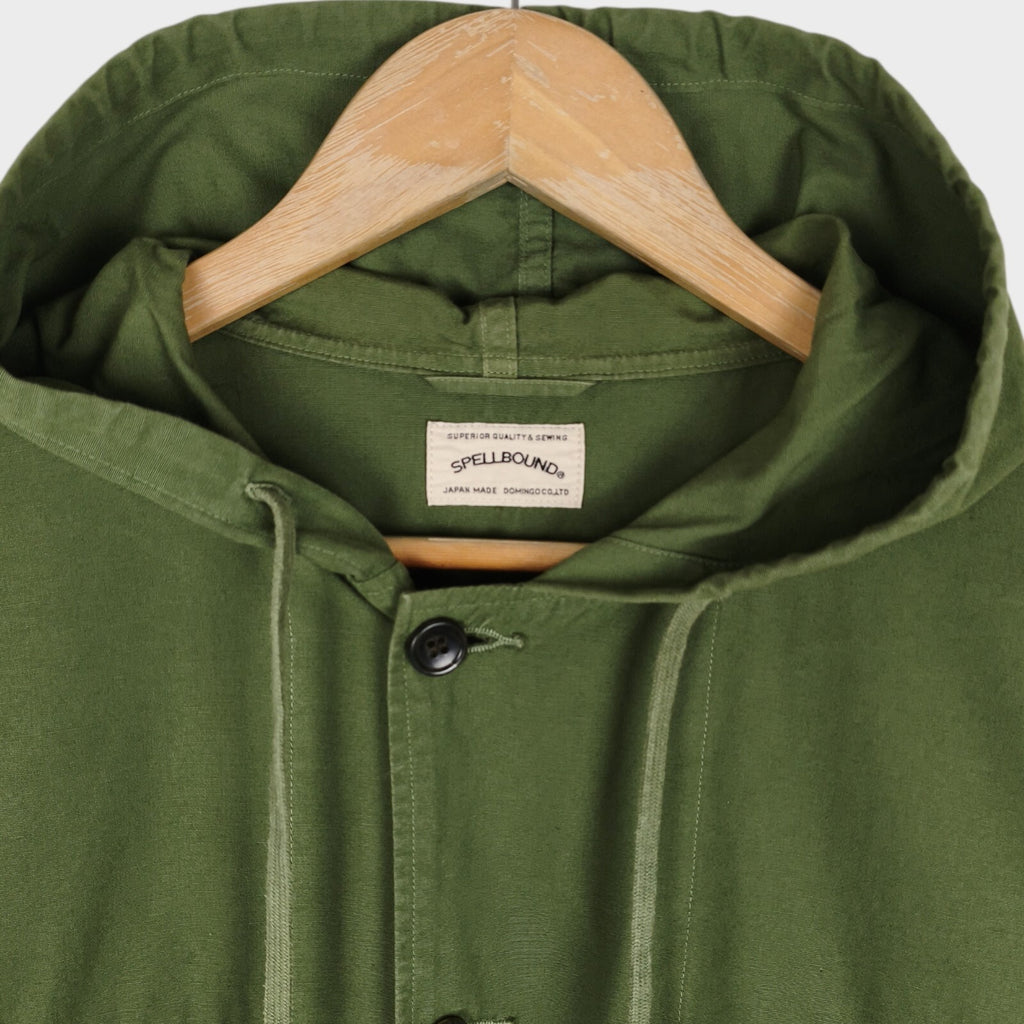 SPELLBOUND Men's Made in Green Military Button Up Overshirt