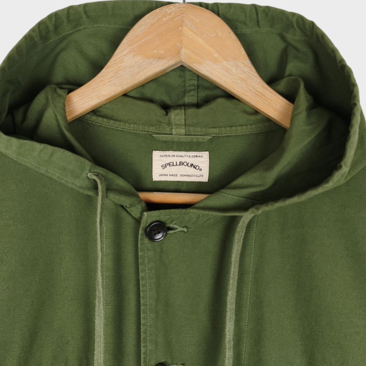 SPELLBOUND Men's Made in Green Military Button Up Overshirt