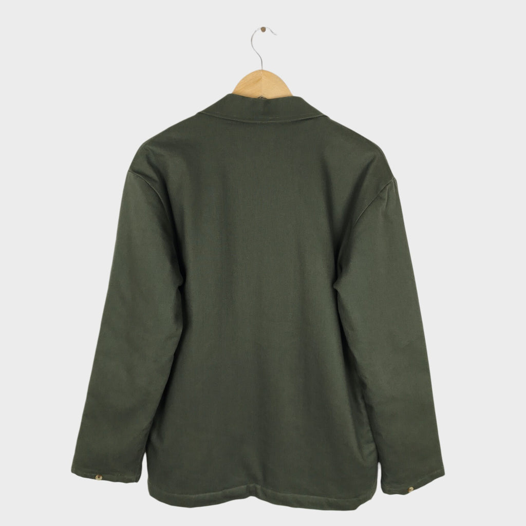 LANEFORTYFIVE Men's Made in England Dark Green Padded Chore Jacket