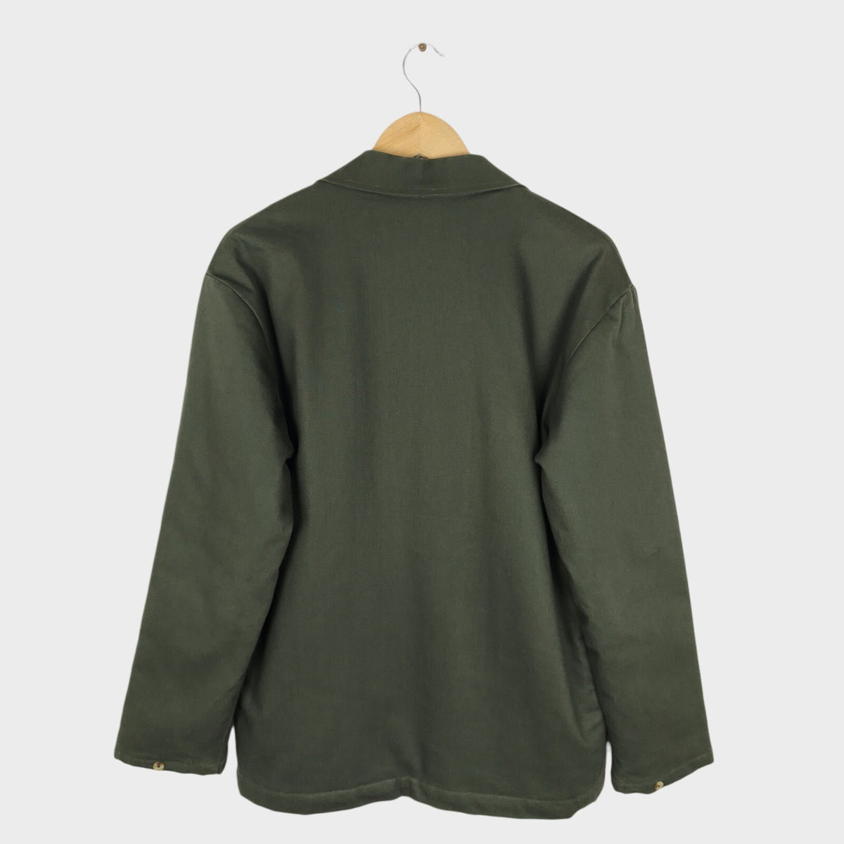 LANEFORTYFIVE Men's Made in England Dark Green Padded Chore Jacket