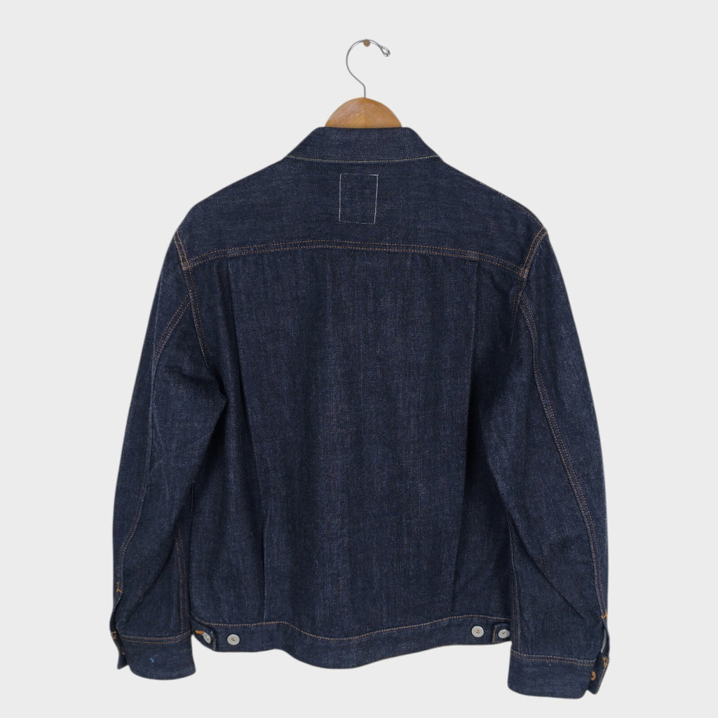 H.UNIT Men's Made in Japan Blue Denim Trucker Jacket