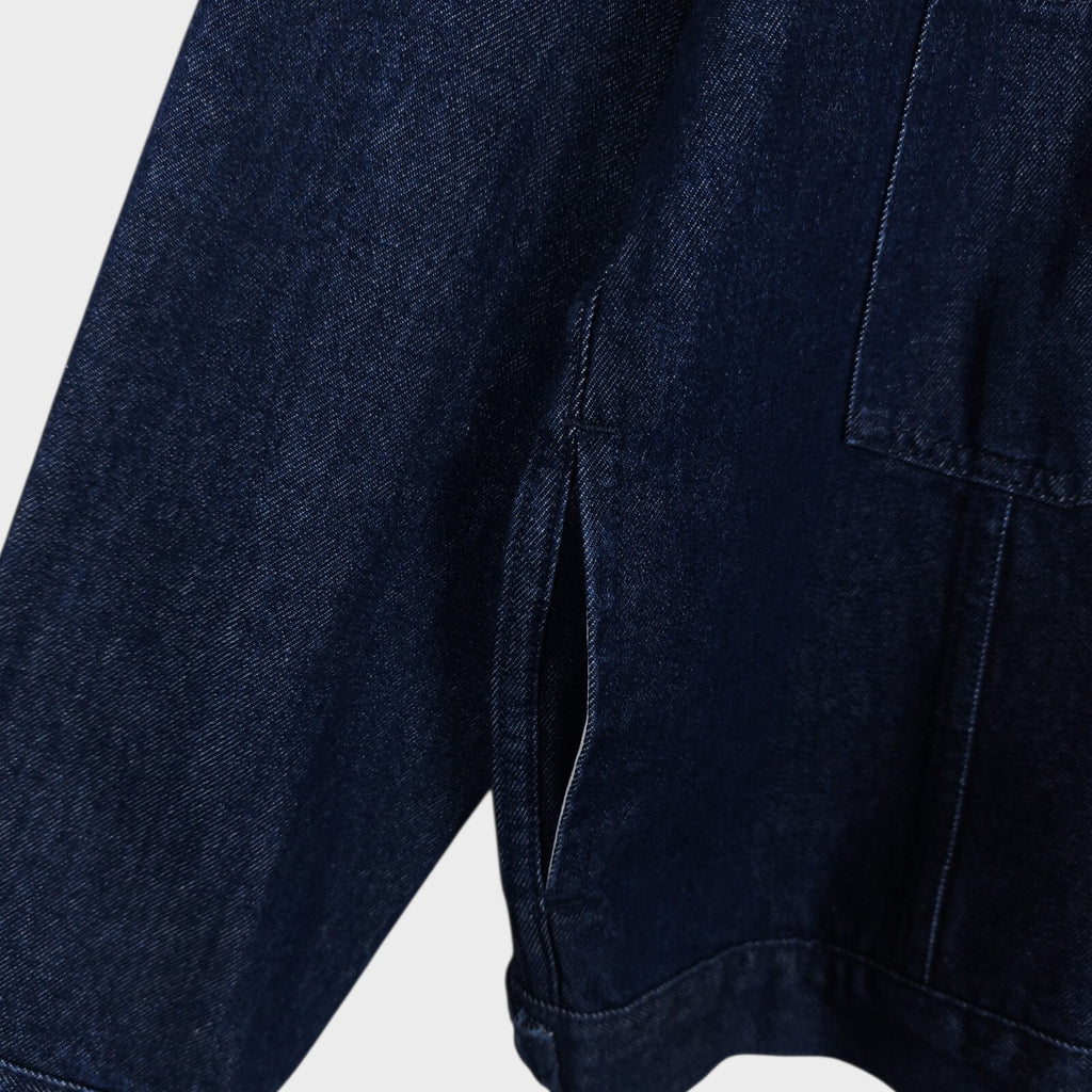 EDWIN Japan Men's Dark Blue Denim Trucker Jacket