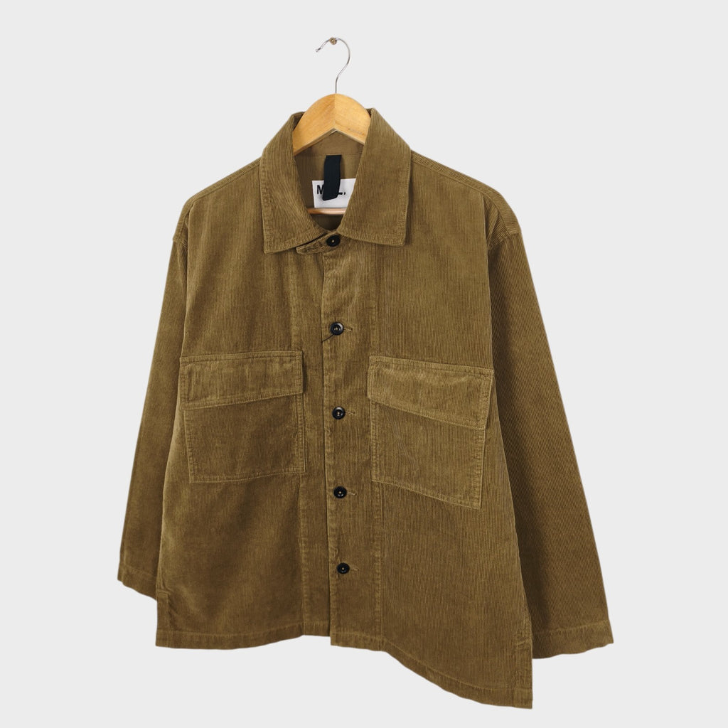 MHL MARGARET HOWELL Men's Khaki Brown Corduroy Overshirt Jacket