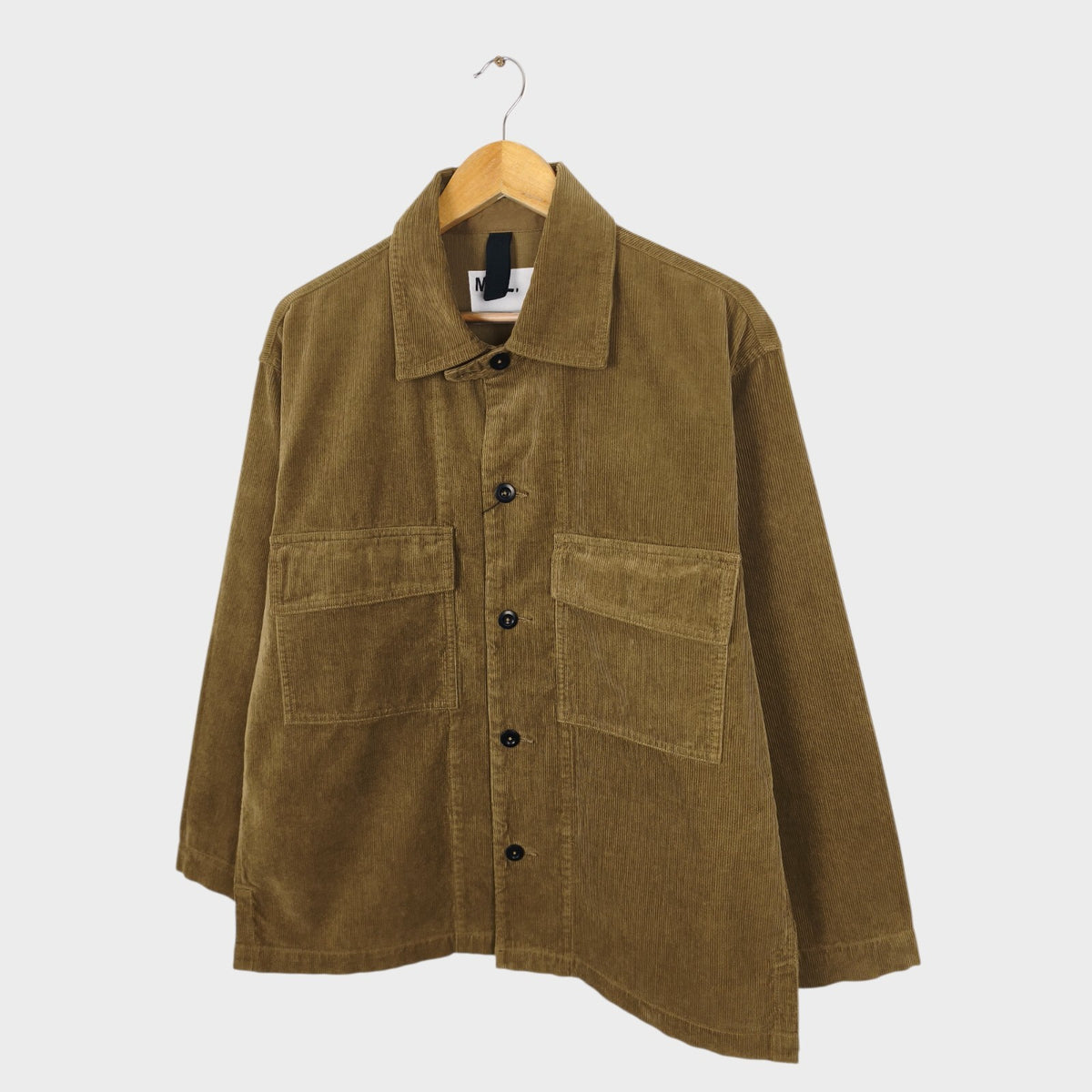 MHL MARGARET HOWELL Men's Khaki Brown Corduroy Overshirt Jacket