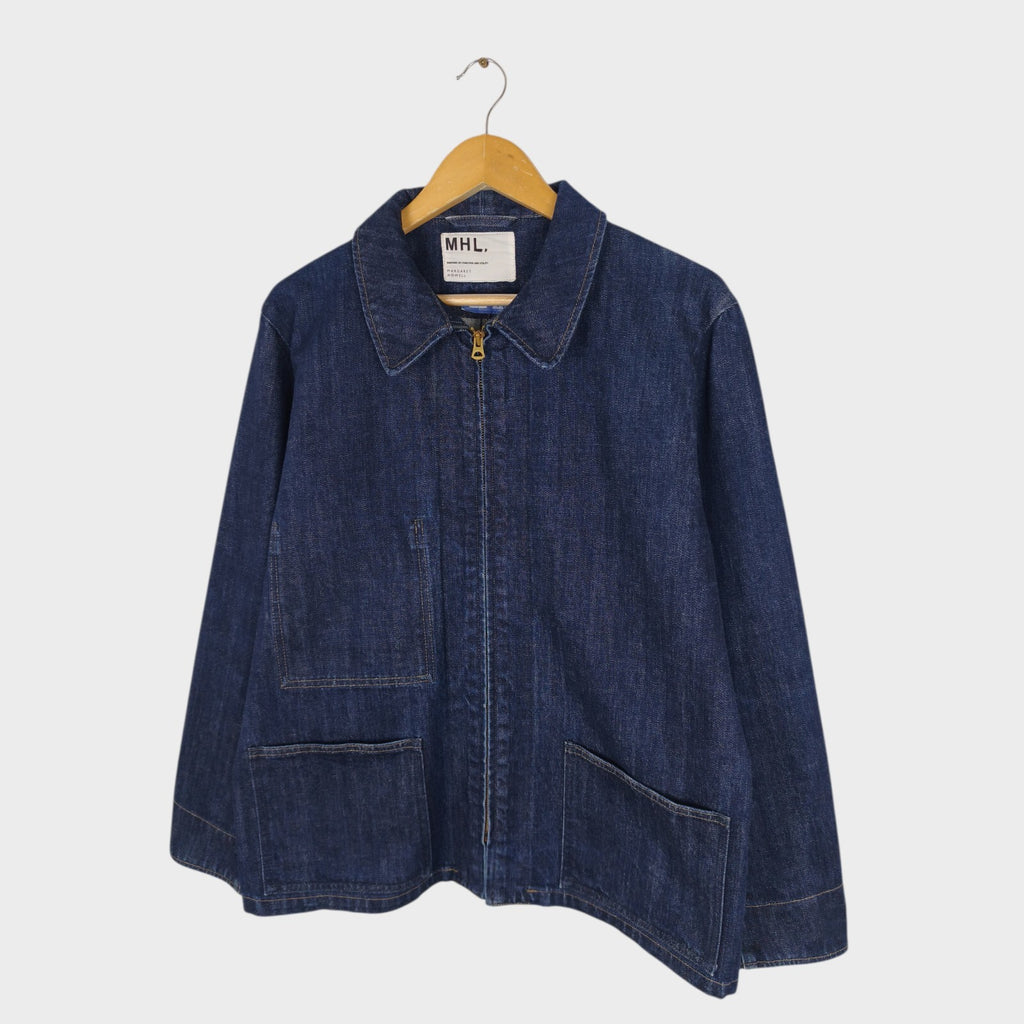 MHL MARGARET HOWELL Men's Canton Overalls Made in Japan Blue Denim Jacket