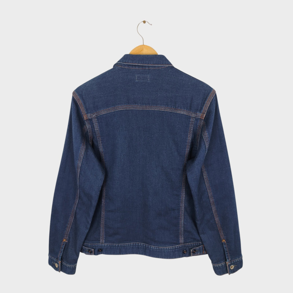 SPELLBOUND Men's Made in Japan Blue Cotton Jersey Trucker Jacket