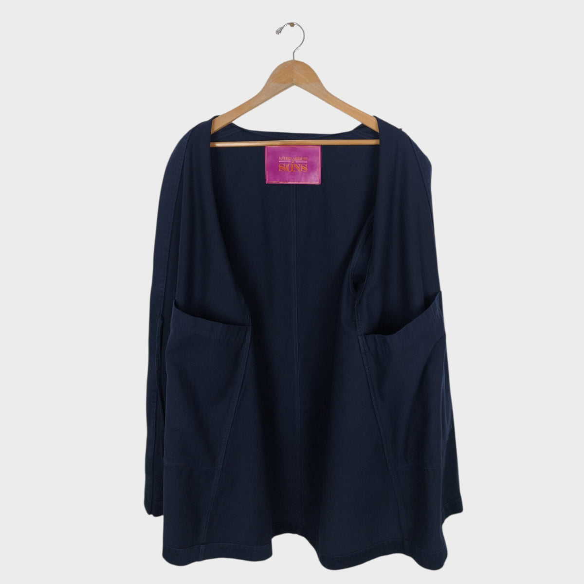 UNITED ARROWS & SONS Men's Made in Japan Navy Heavy Cotton Kimono Haori Jacket