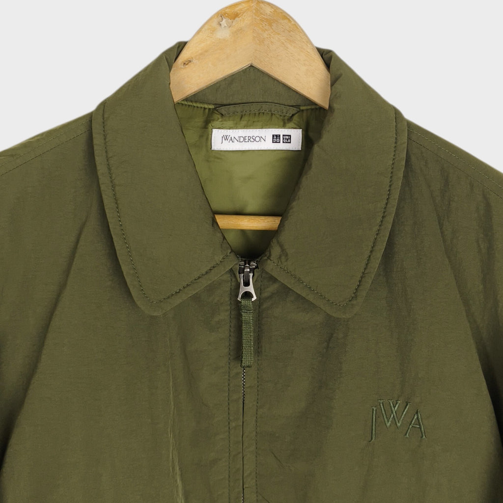 J.W. ANDERSON x UNIQLO Men's Khaki Green Nylon MA-1 Bomber Jacket