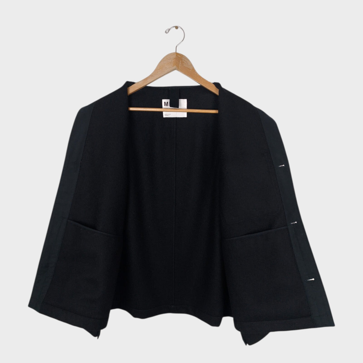 MHL MARGARET HOWELL Men's Black 100% Wool Jacket