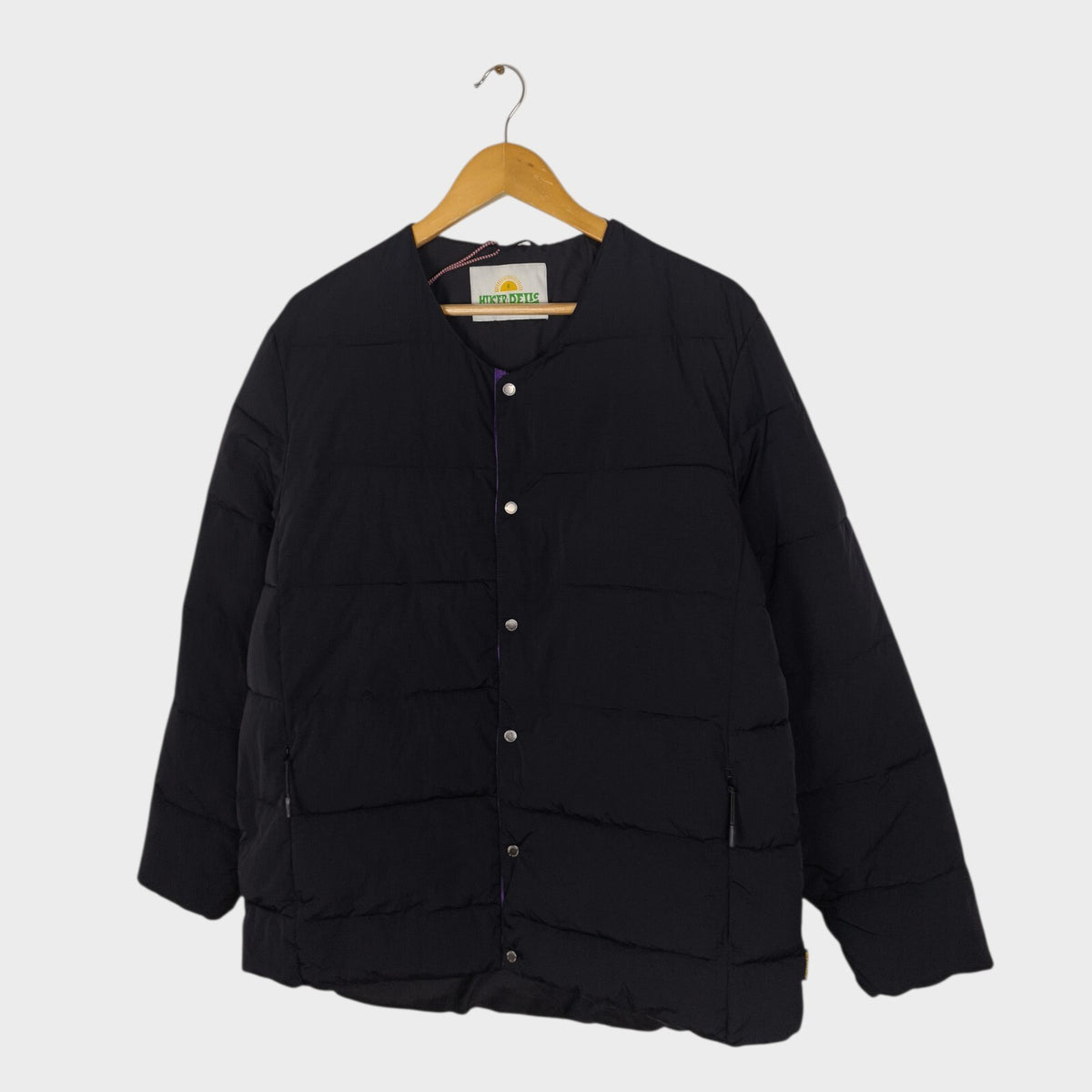 HIKERDELIC Men's Black Quilted Liner Puffer Jacket