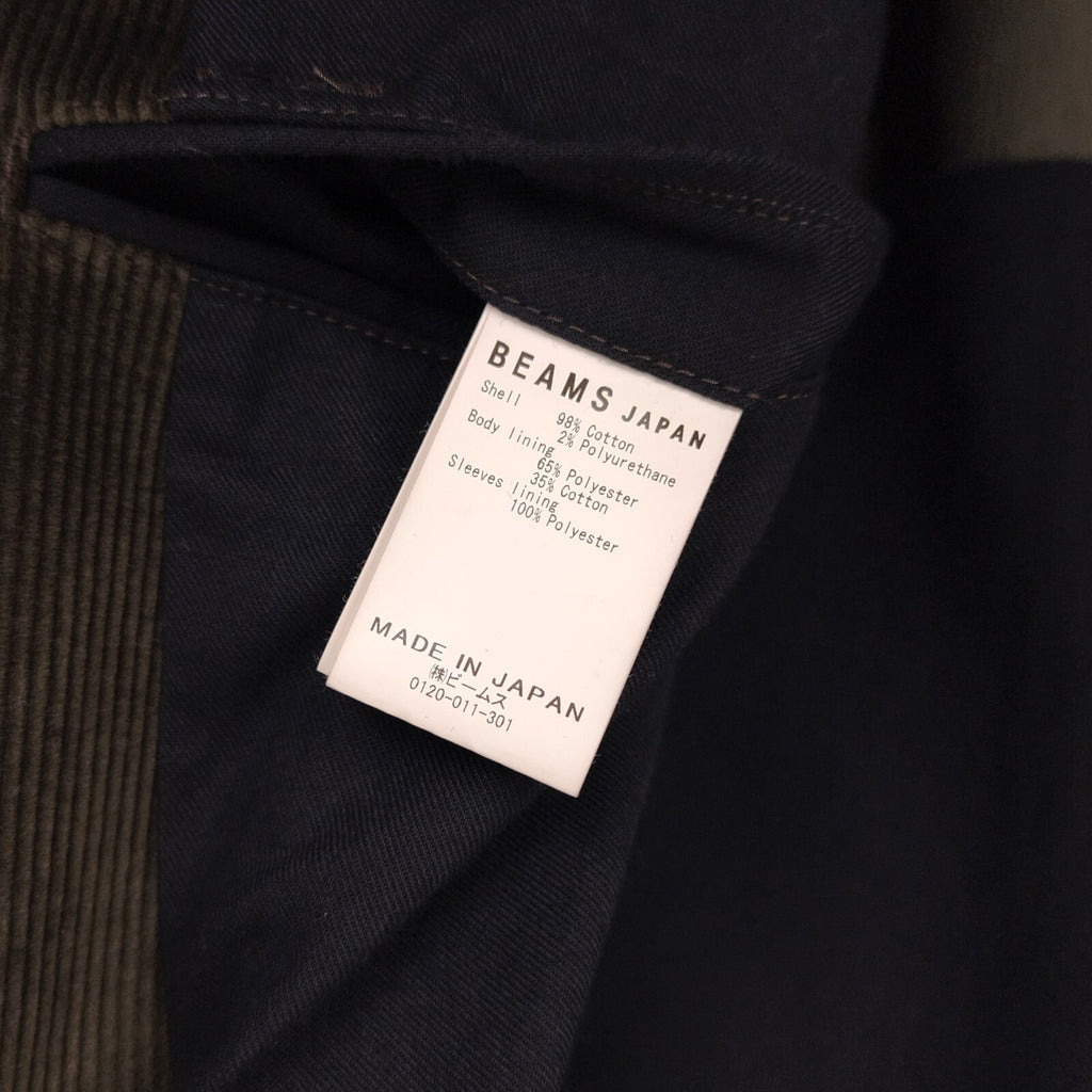BEAMS JAPAN Men's Made in Japan Brown Corduroy Blazer Chore Jacket