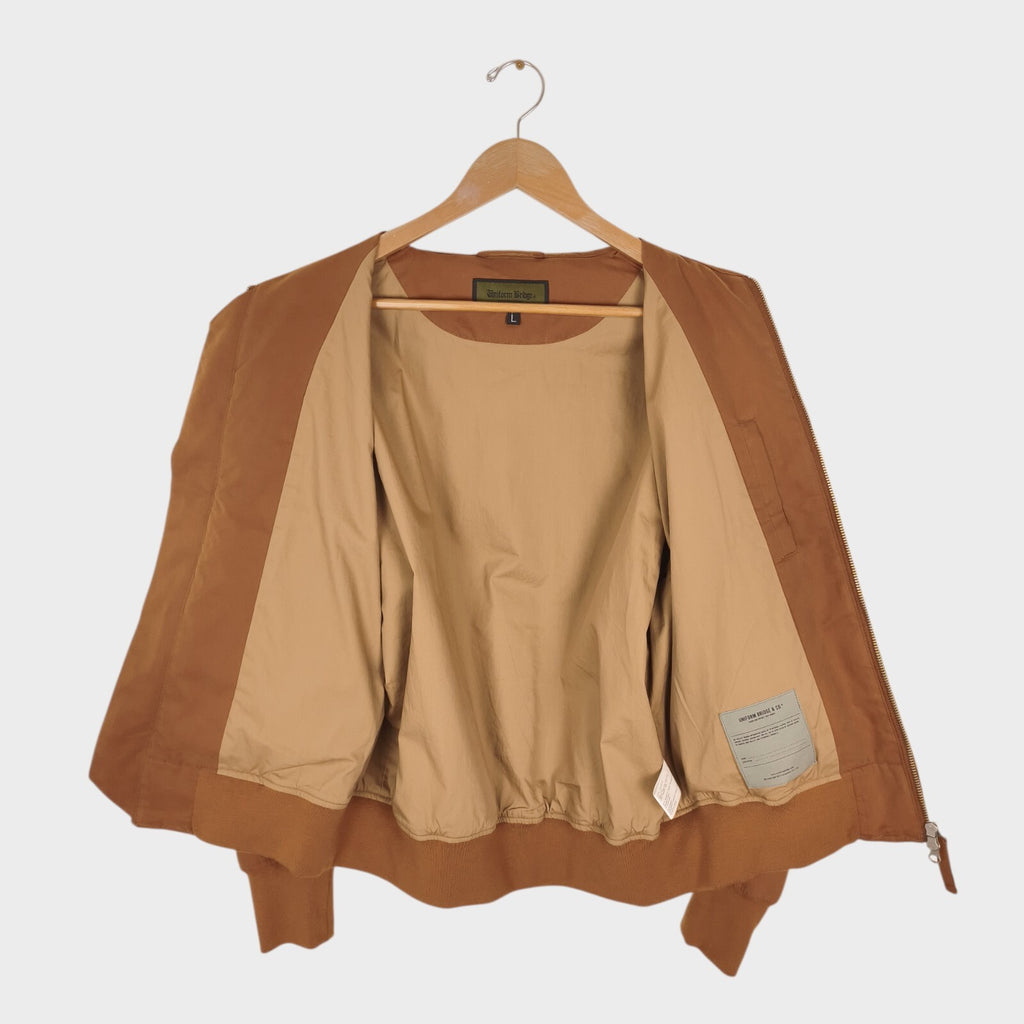 UNIFORM BRIDGE Men's Burnt Orange/Brick Tankers Bomber Jacket