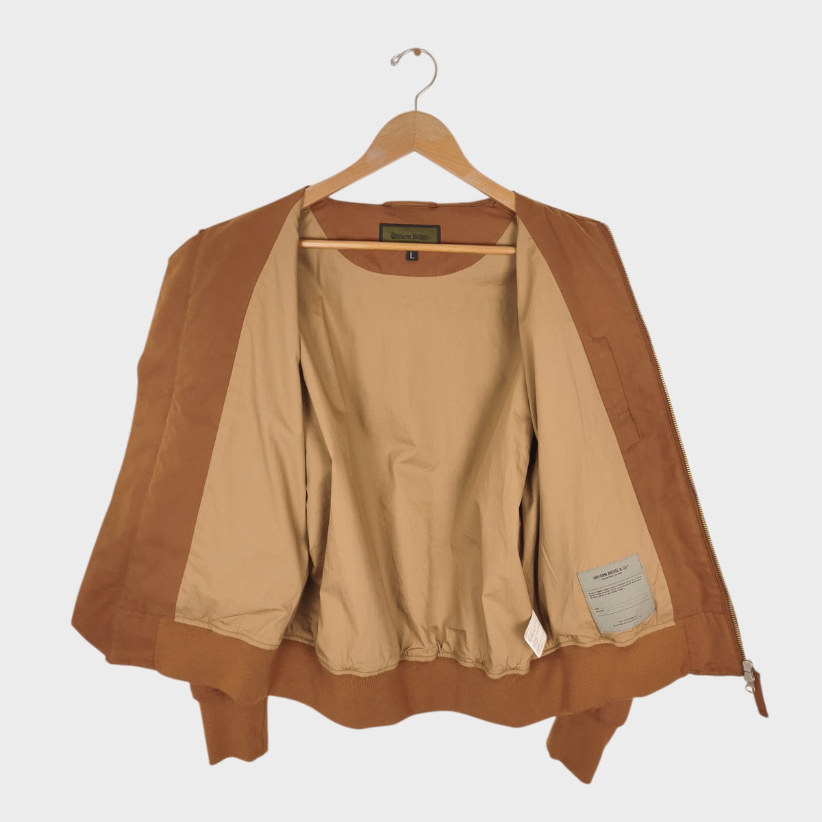 UNIFORM BRIDGE Men's Burnt Orange/Brick Tankers Bomber Jacket