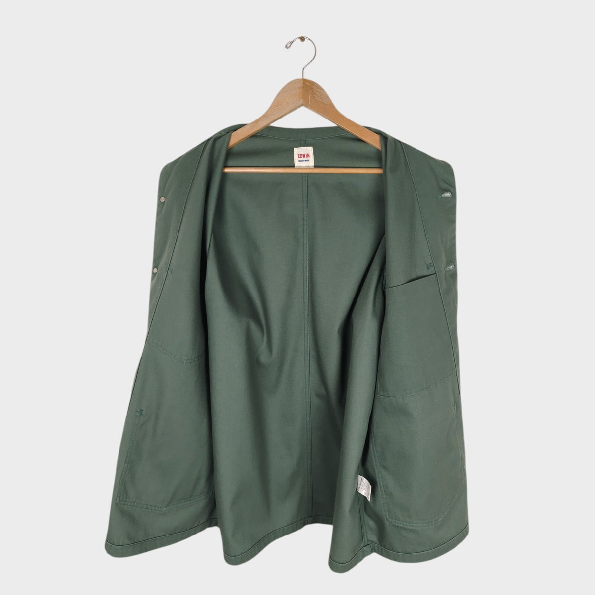 EDWIN Japan Men's Sage Green Cotton Twill Chore Jacket