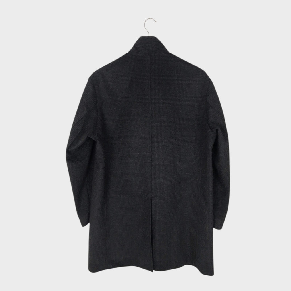 BEAMS B:MING Men's Windproof Stand Collar Tasmania Wool Blend Coat