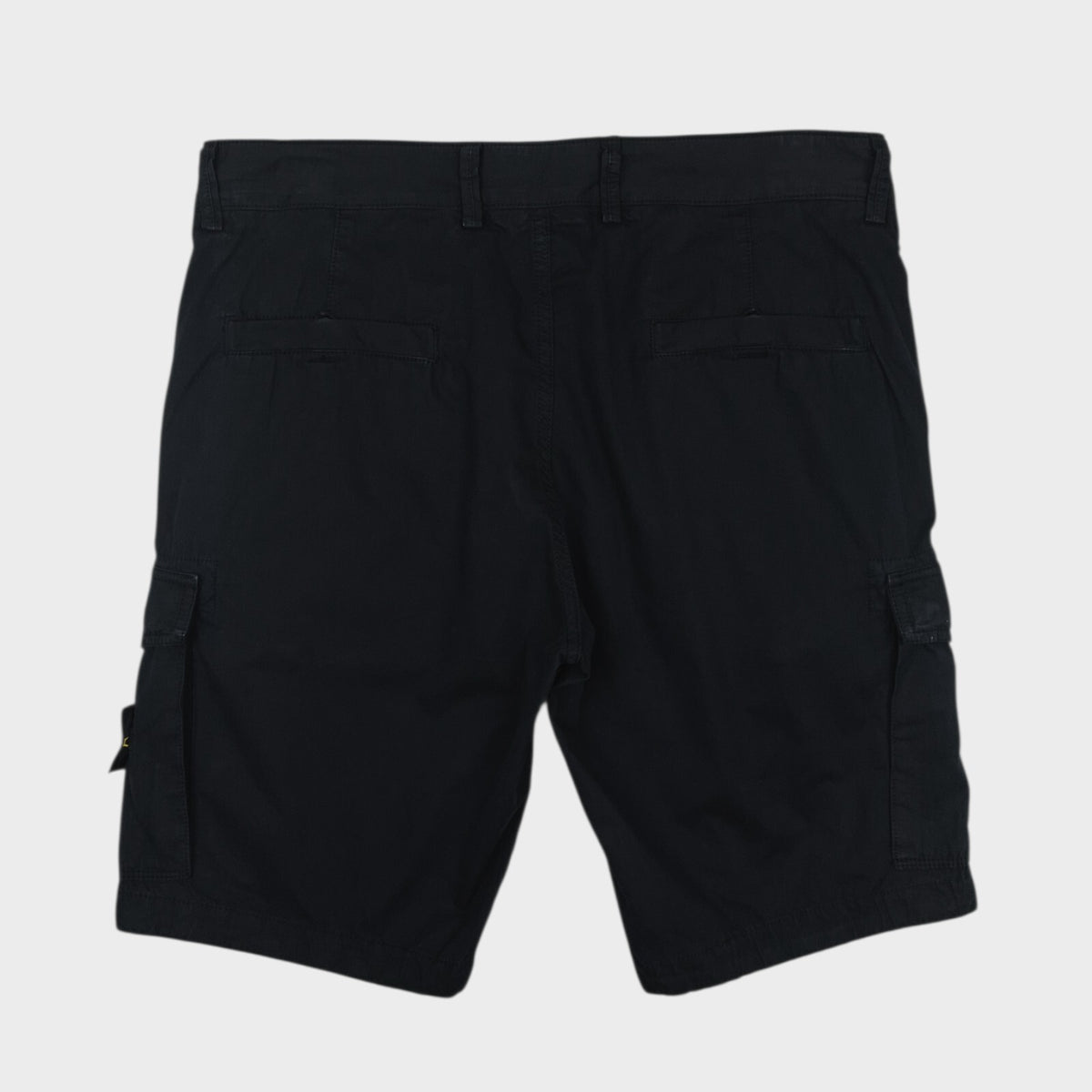 STONE ISLAND Men's Black Garment Dyed Type SL Cargo Shorts