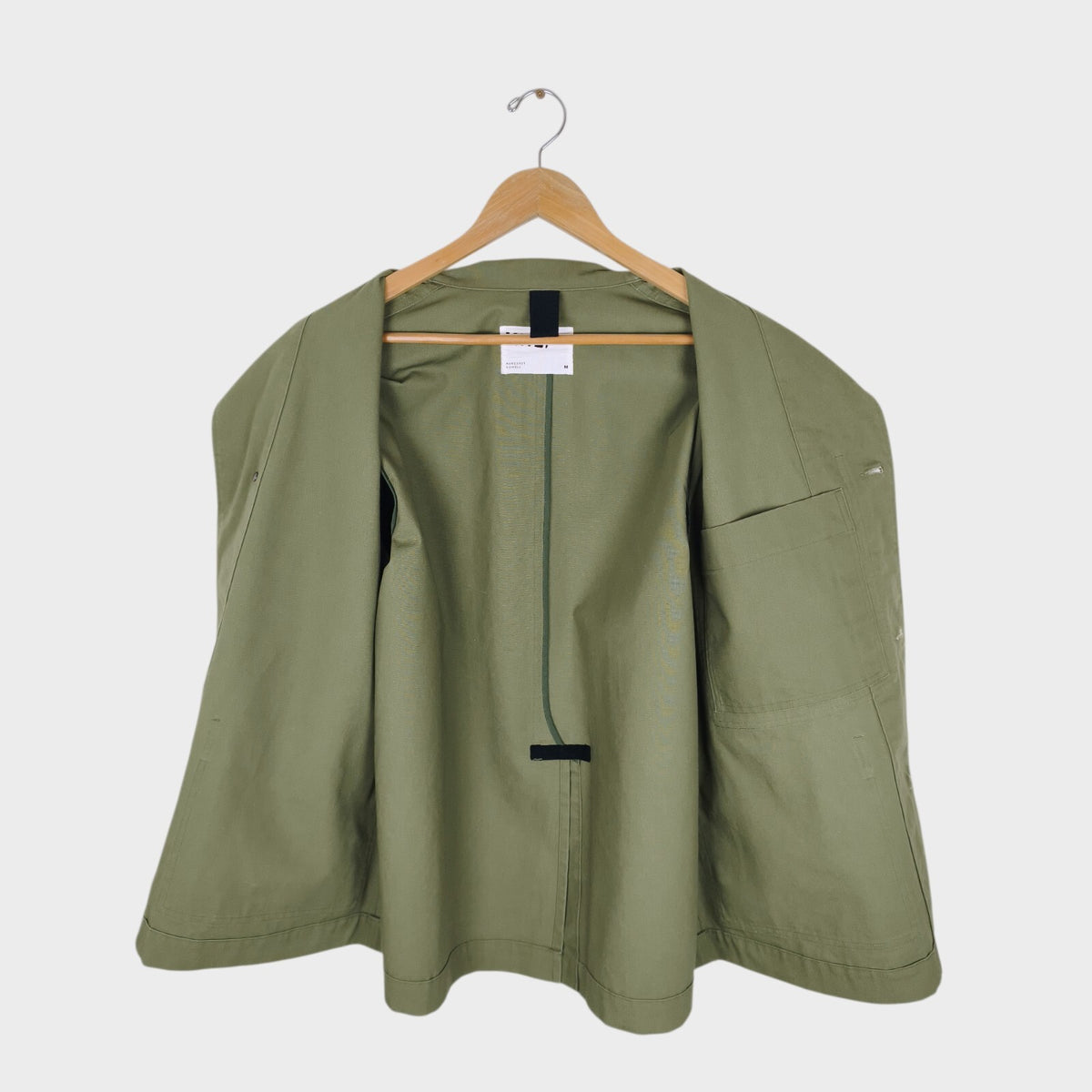 MHL MARGARET HOWELL Men's Light Green Heavyweight Cotton Chore Jacket