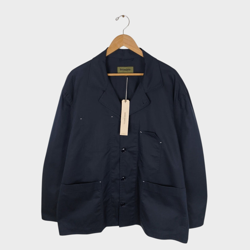 UNIFORM BRIDGE Men's Navy Coverall Chore Jacket