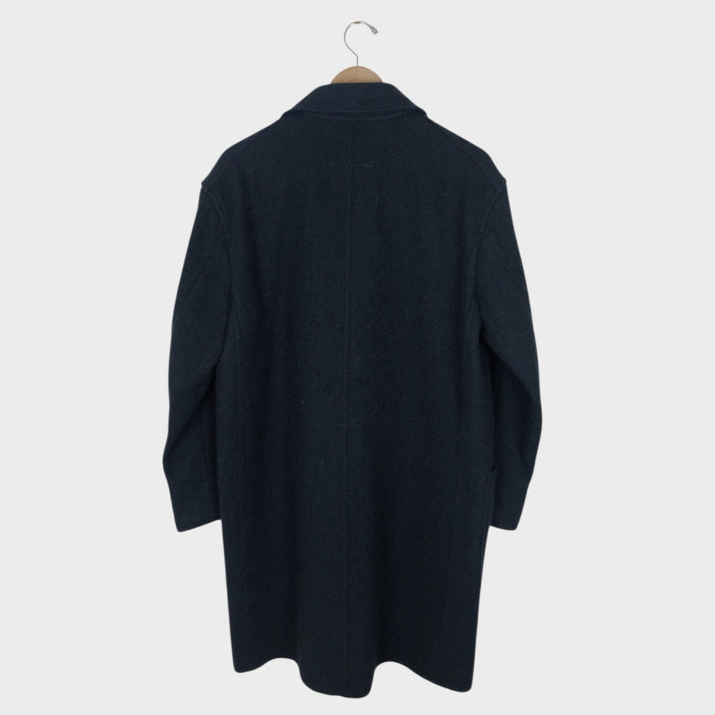MHL MARGARET HOWELLL Men's Dark Navy Heavyweight 100% Wool Coat