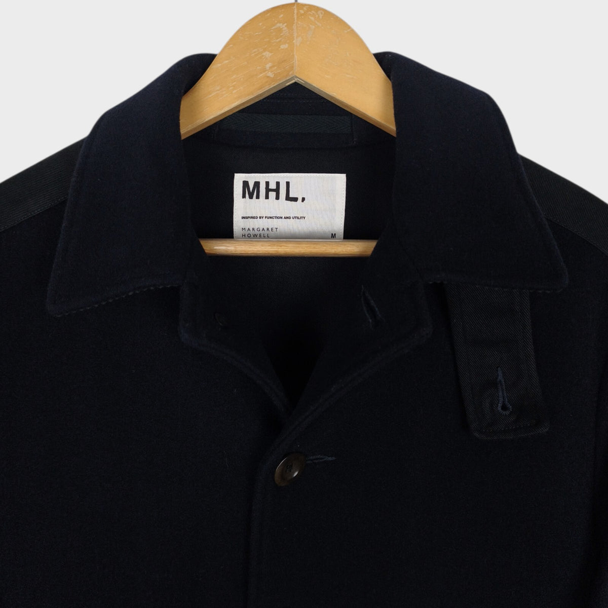 MHL MARGARET HOWELL Men's Black 100% Wool Donkey Jacket