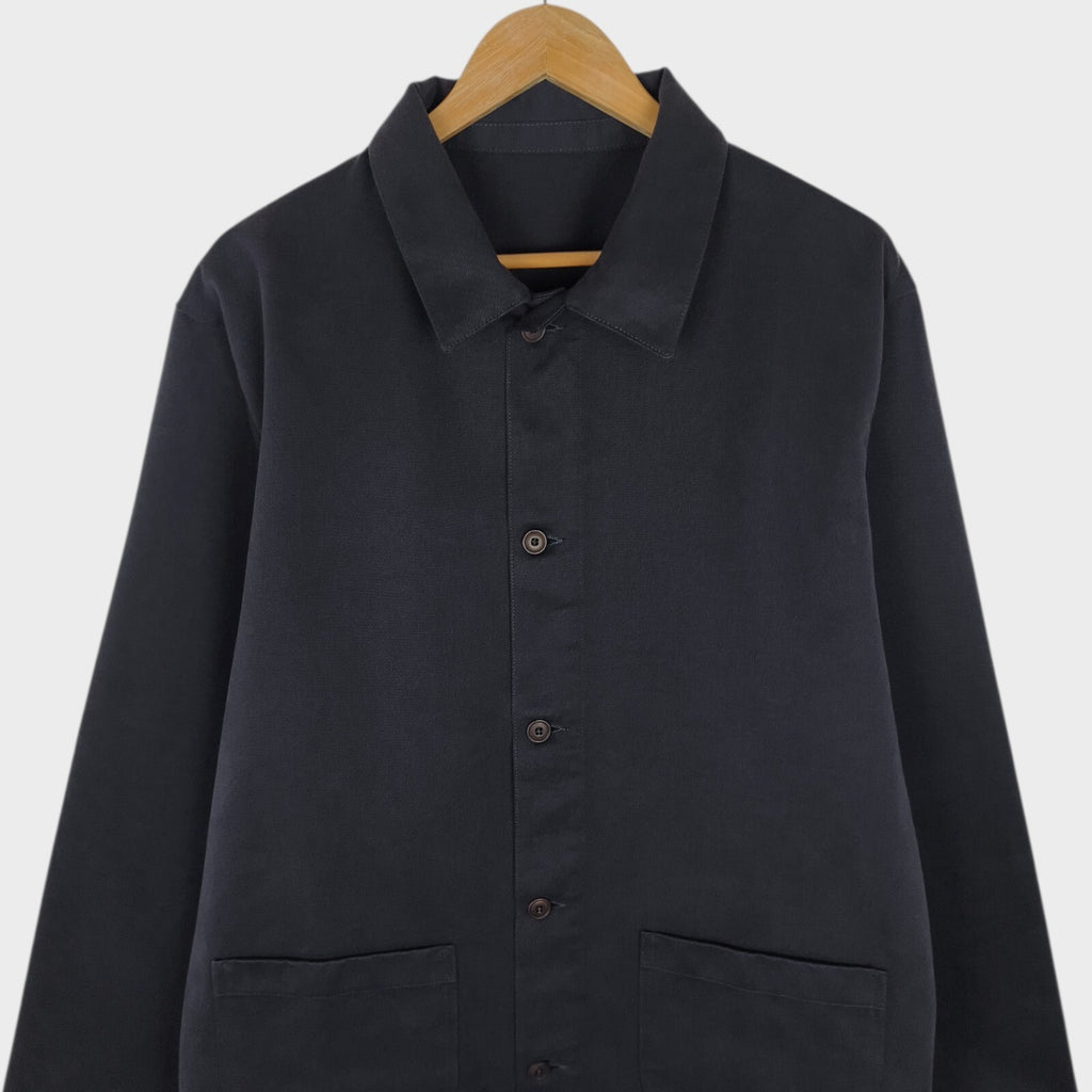 ISTO Men's Dark Grey Heavyweight Brushed Cotton Twill Chore Jacket