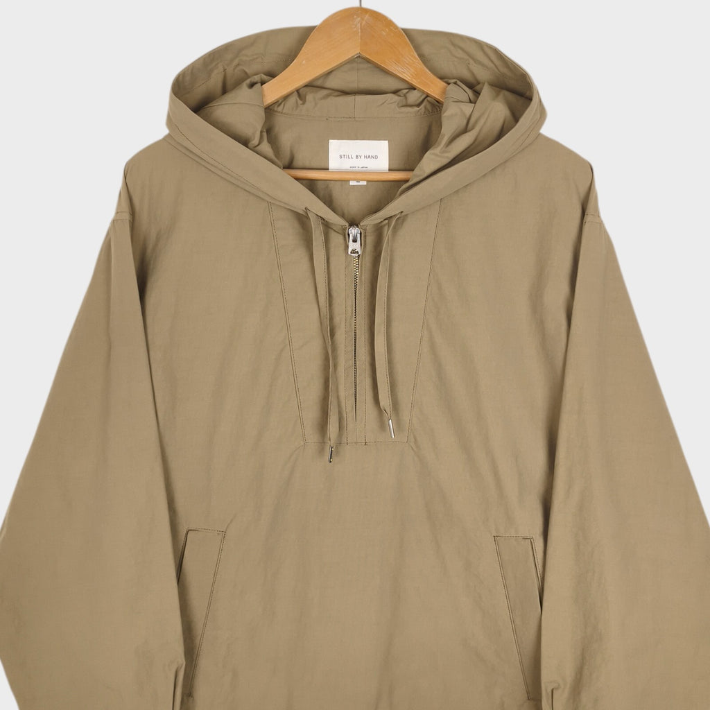 STILL BY HAND Men's Made in Japan Beige Nylon Anorak Smock Jacket