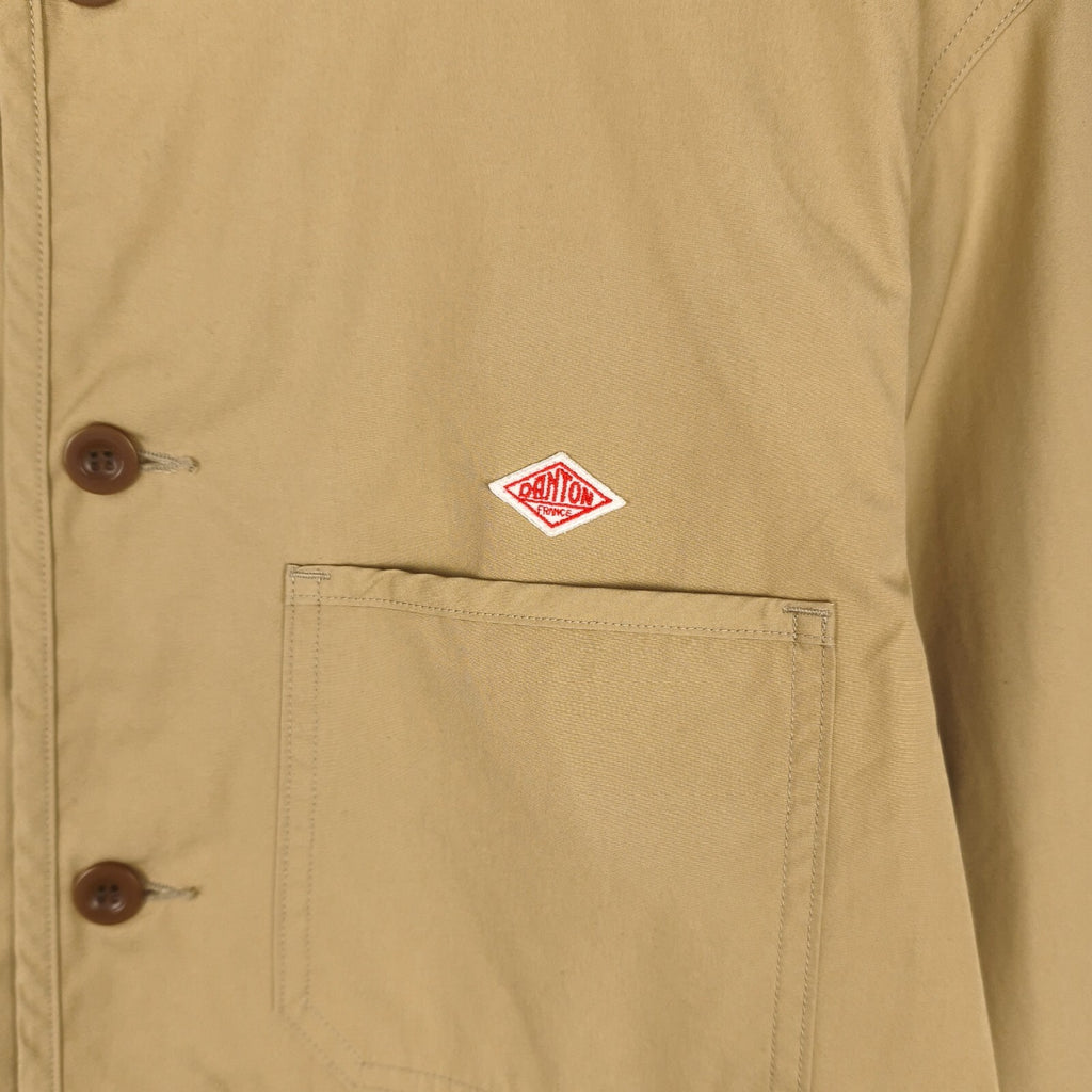 DANTON Men's Beige Made in Japan 100% Cotton Chore Jacket