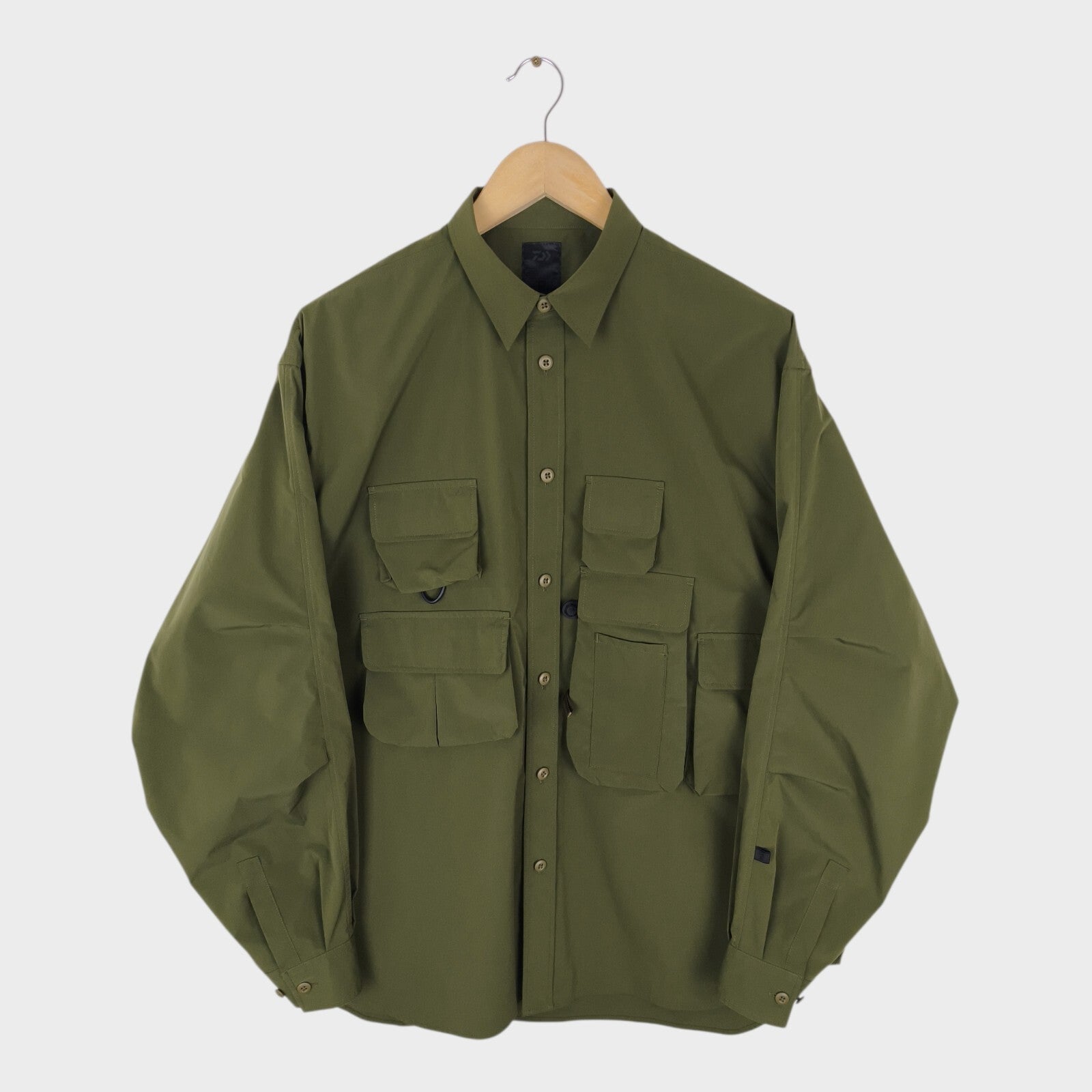 DAIWA PIER39 Men's Olive Green Tech Fishing Angler's Overshirt