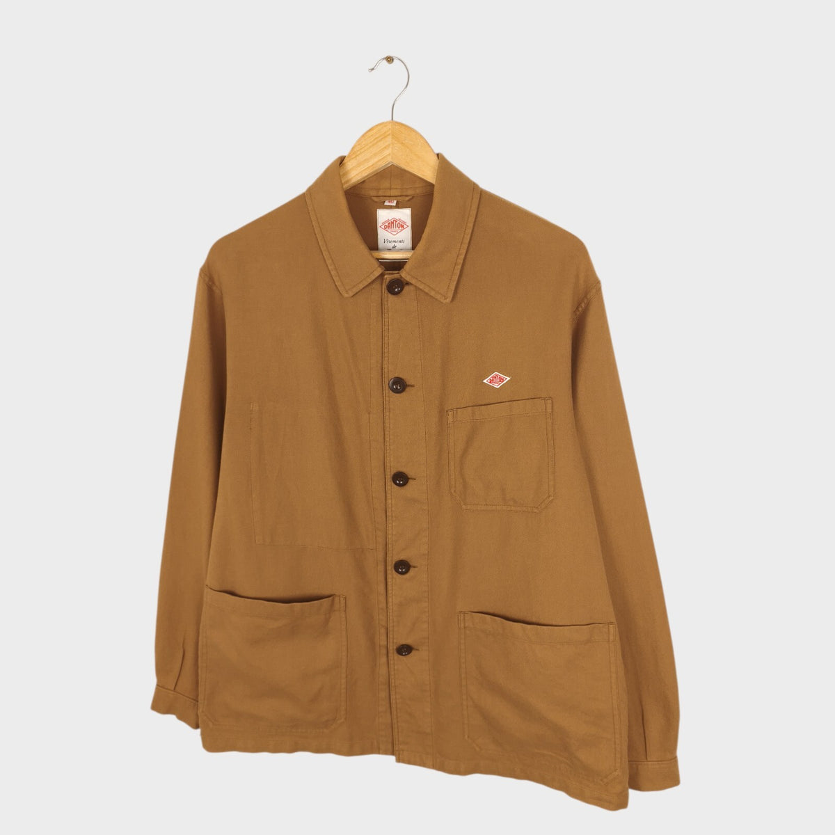 Danton Men's Brown 100% Cotton Chore Jacket