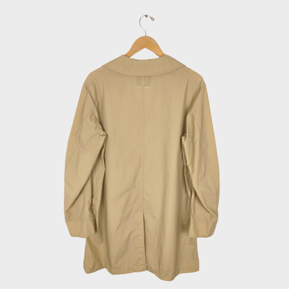 DANTON Men's Made in Japan Light Beige/Khaki Nylon Coat Jacket