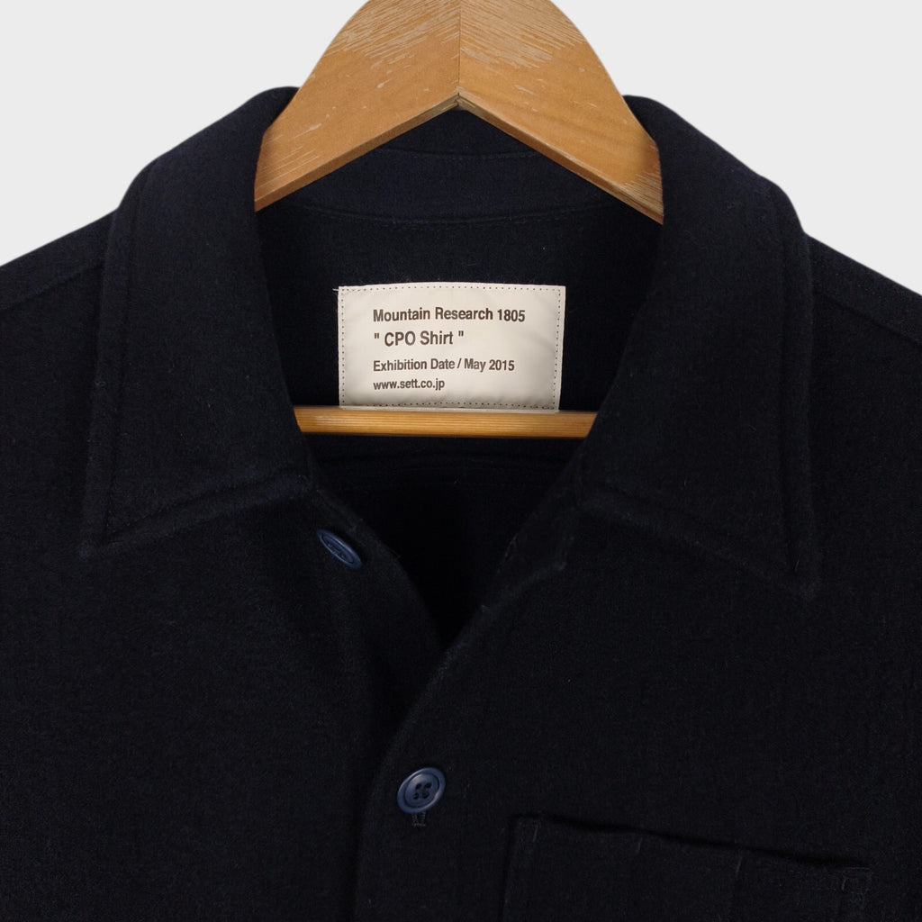 MOUNTAIN RESEARCH Men's Navy Made in Japan Wool Blend CPO Overshirt