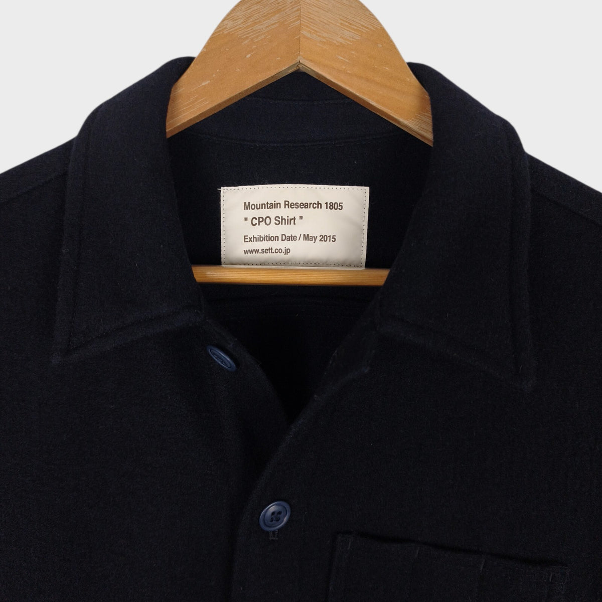 MOUNTAIN RESEARCH Men's Navy Made in Japan Wool Blend CPO Overshirt