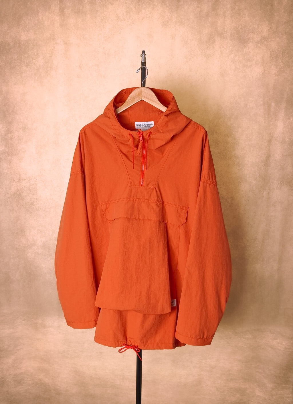 SASSAFRAS Men's Made in Japan Orange Digs Crew Armor Shell Bud Smock Jacket